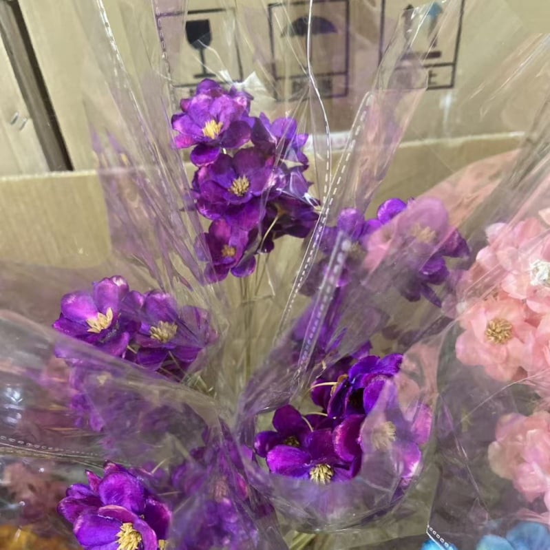 Huanyou Floare Veșnică – Trandafir uscat, cu clopot de argint, lucrat manual, cadou pentru nunți, zile de naștere și amintiri