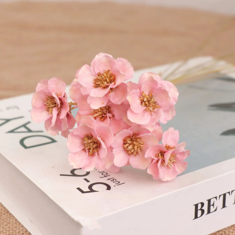 Huanyou Floare Veșnică – Trandafir uscat, cu clopot de argint, lucrat manual, cadou pentru nunți, zile de naștere și amintiri