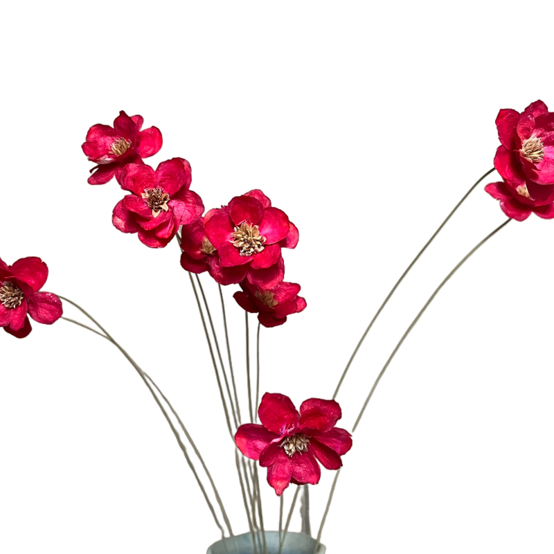 Huanyou Floare Veșnică – Trandafir uscat, cu clopot de argint, lucrat manual, cadou pentru nunți, zile de naștere și amintiri