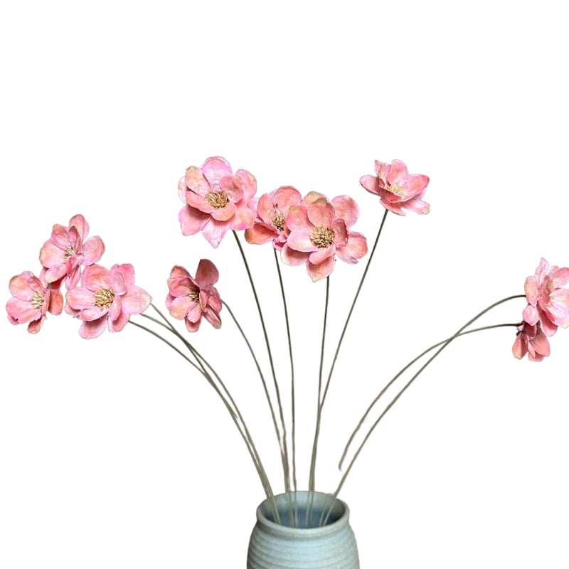 Huanyou Floare Veșnică – Trandafir uscat, cu clopot de argint, lucrat manual, cadou pentru nunți, zile de naștere și amintiri