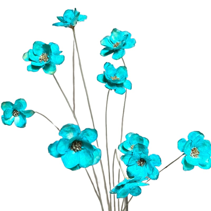 Huanyou Floare Veșnică – Trandafir uscat, cu clopot de argint, lucrat manual, cadou pentru nunți, zile de naștere și amintiri