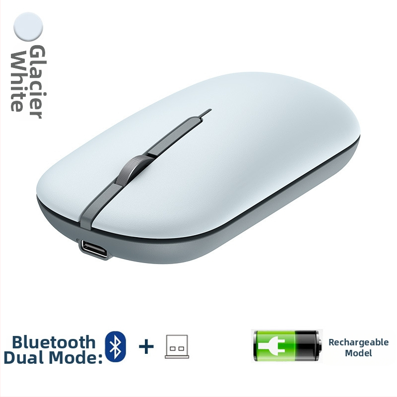 Bežična miša – 1600dpi, 4 tipke, USB 2.4GHz prijemnik, punjiva