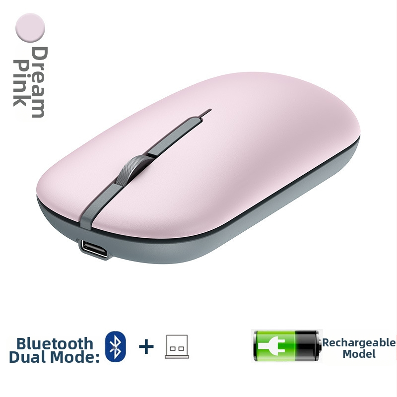 Bežična miša – 1600dpi, 4 tipke, USB 2.4GHz prijemnik, punjiva