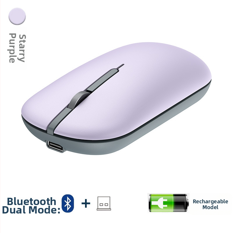 Bežična miša – 1600dpi, 4 tipke, USB 2.4GHz prijemnik, punjiva