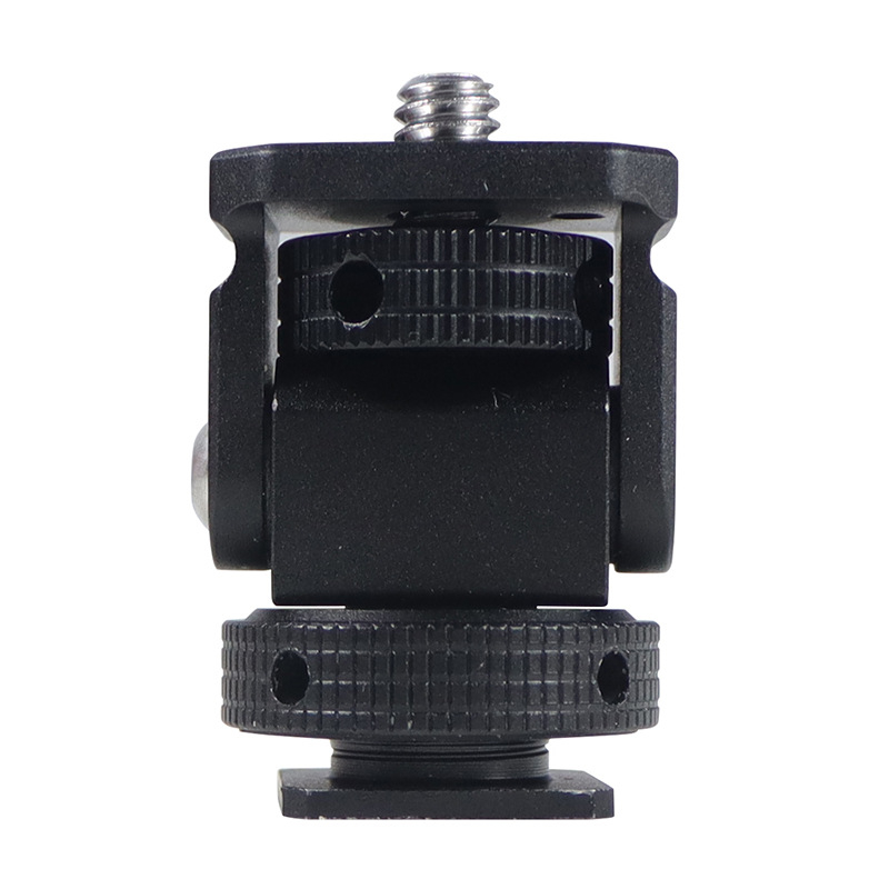 Univerzalni šnek-gimbal s mini hladnom cipom (hladna cipela), aluminijski spoj za tripod vijak adapter za DSLR i bez ogledala (mirrorless) — ručna ugradnja, horizontalno 360°, vertikalno 180°