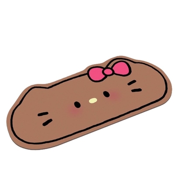 Malý gumový podložka pod myš, protišmyková, jednostraná, tlač s možnosťou vlastného loga, japonský jednoduchý štýl, svetlé prvky.