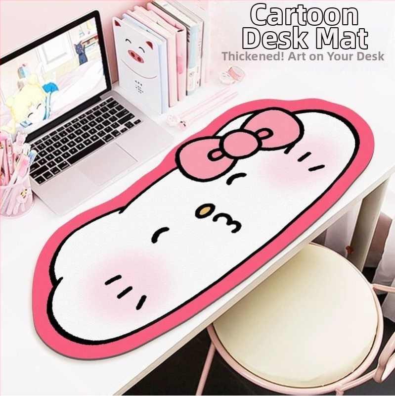 Malý gumový podložka pod myš, protišmyková, jednostraná, tlač s možnosťou vlastného loga, japonský jednoduchý štýl, svetlé prvky.