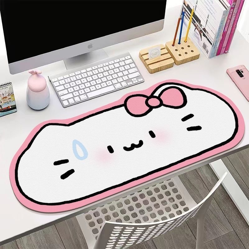 Malý gumový podložka pod myš, protišmyková, jednostraná, tlač s možnosťou vlastného loga, japonský jednoduchý štýl, svetlé prvky.