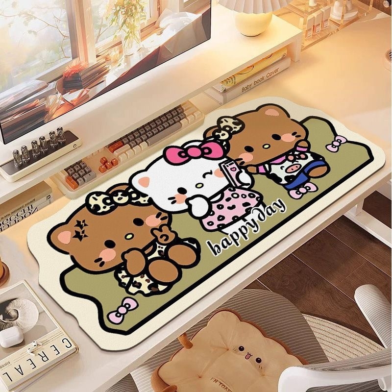 Malý gumový podložka pod myš, protišmyková, jednostraná, tlač s možnosťou vlastného loga, japonský jednoduchý štýl, svetlé prvky.