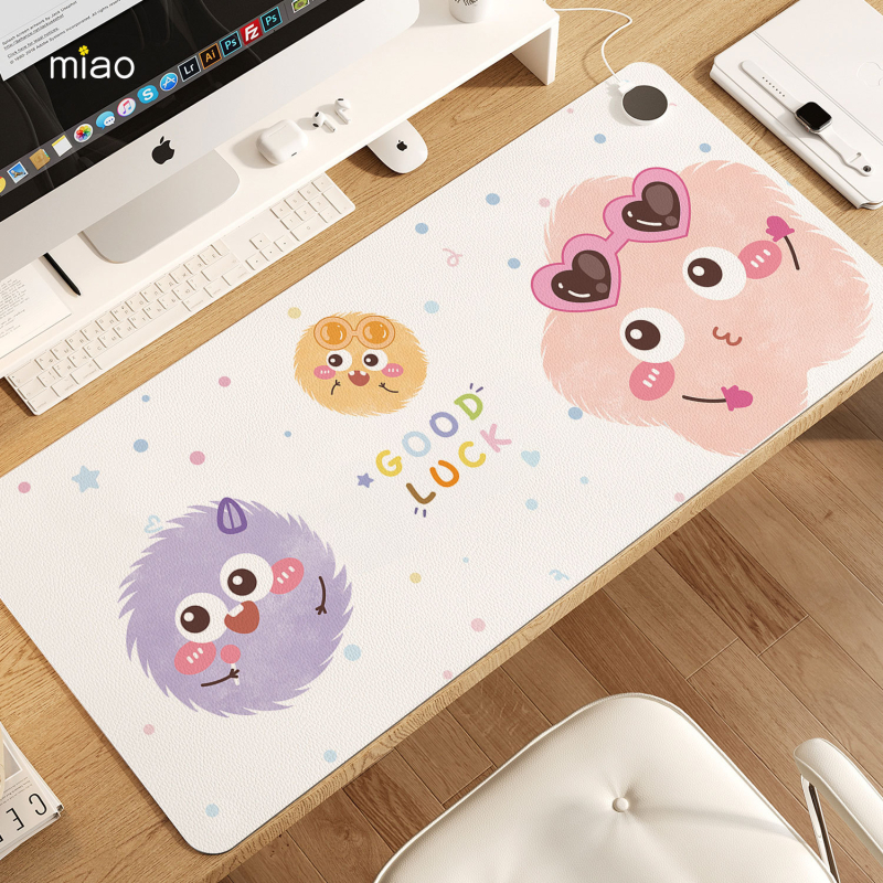 Intelligens hőmérséklet-vezérlésű melegedő egérpad, hálózati csatlakoztatású 220V, 85W, alumínium hőelvezető lemez