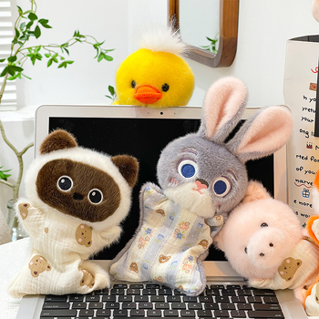 Păpușă plușată tip bean bag cu pernă pentru mouse, pluș scurt, umplutură PP cotton, potrivită pentru 14+