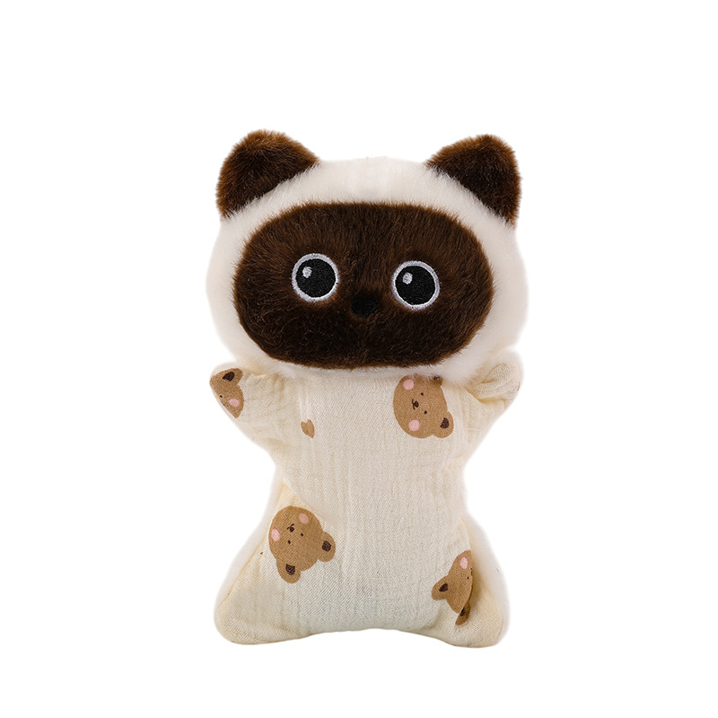 Păpușă plușată tip bean bag cu pernă pentru mouse, pluș scurt, umplutură PP cotton, potrivită pentru 14+