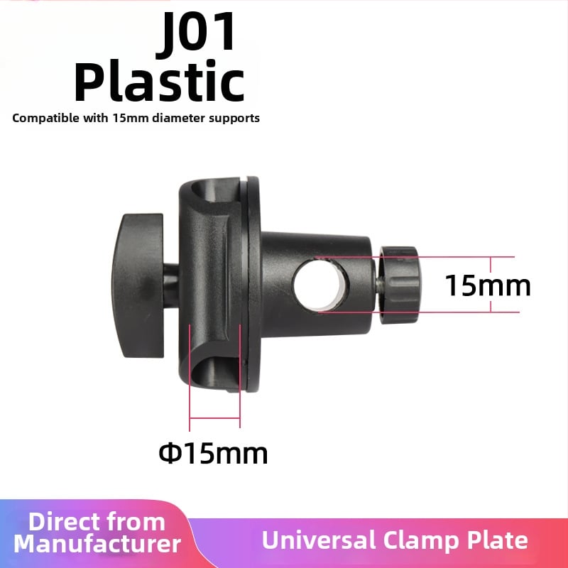 Suport fotografic pentru masă și podea – construcție din plastic și metal, sarcină maximă 6–10 kg, compatibil cu suporturi de podea și masă