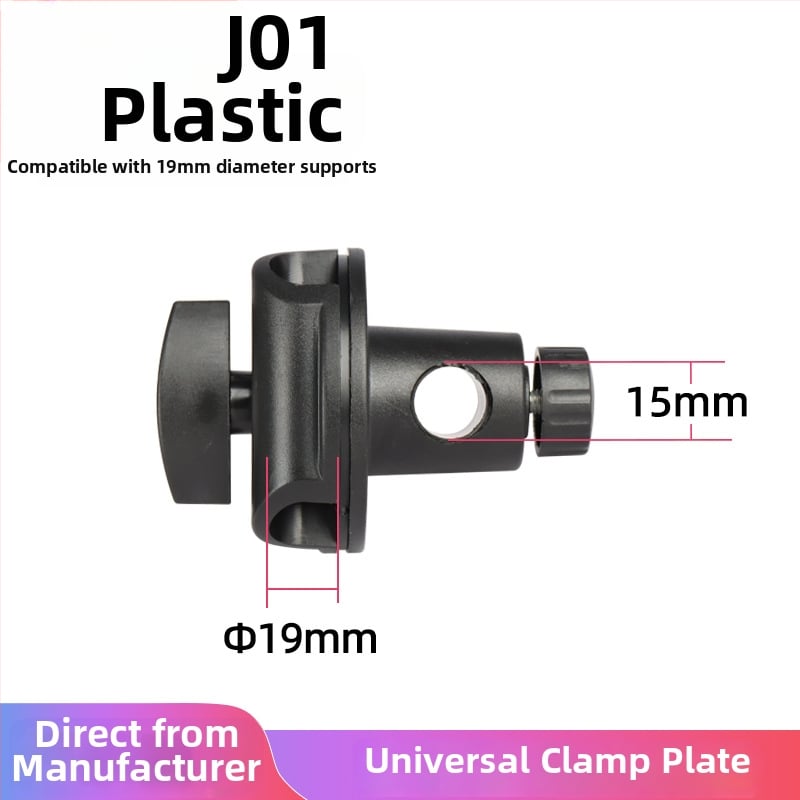 Suport fotografic pentru masă și podea – construcție din plastic și metal, sarcină maximă 6–10 kg, compatibil cu suporturi de podea și masă