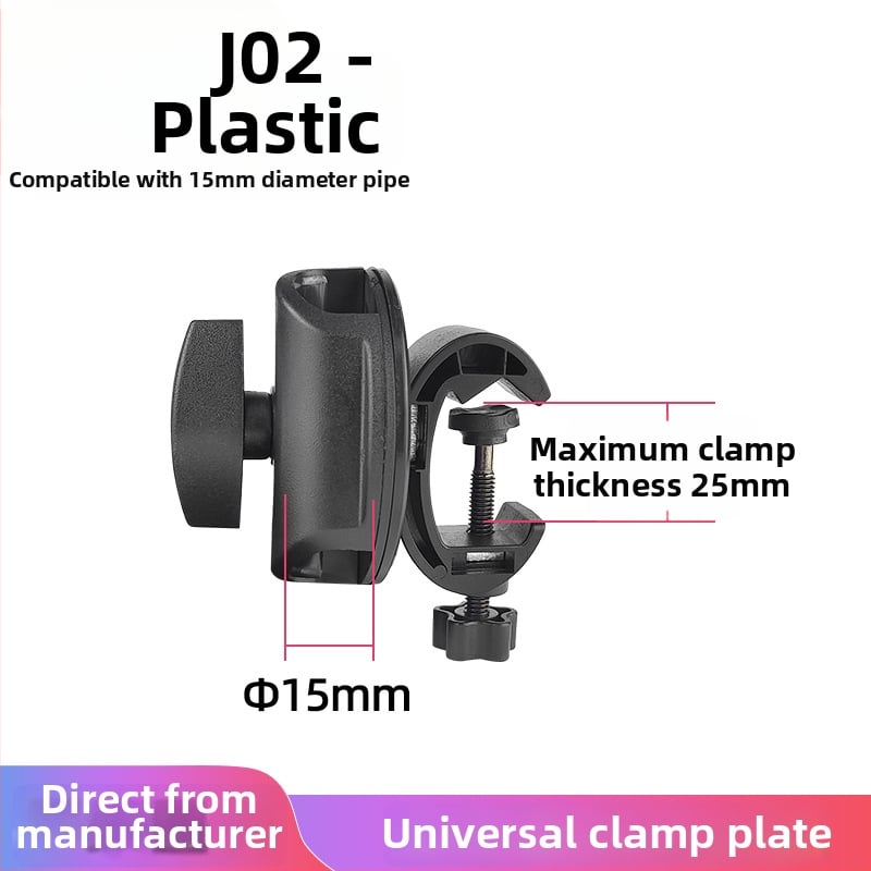 Suport fotografic pentru masă și podea – construcție din plastic și metal, sarcină maximă 6–10 kg, compatibil cu suporturi de podea și masă