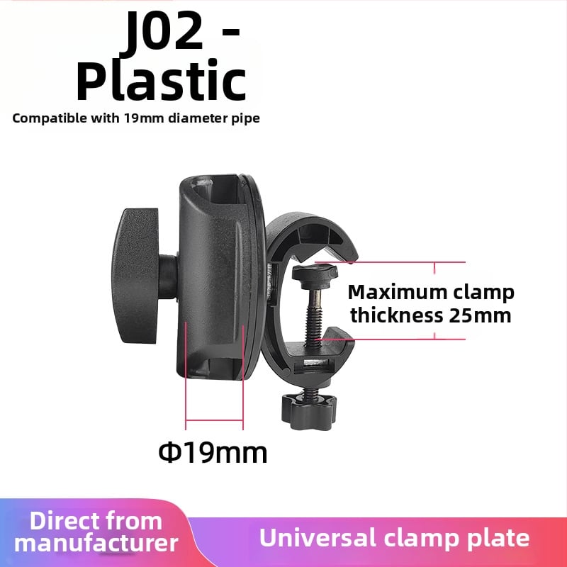 Suport fotografic pentru masă și podea – construcție din plastic și metal, sarcină maximă 6–10 kg, compatibil cu suporturi de podea și masă