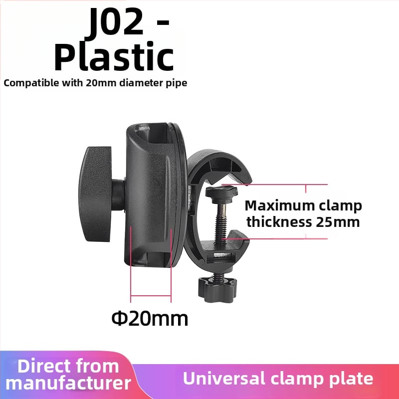 Suport fotografic pentru masă și podea – construcție din plastic și metal, sarcină maximă 6–10 kg, compatibil cu suporturi de podea și masă