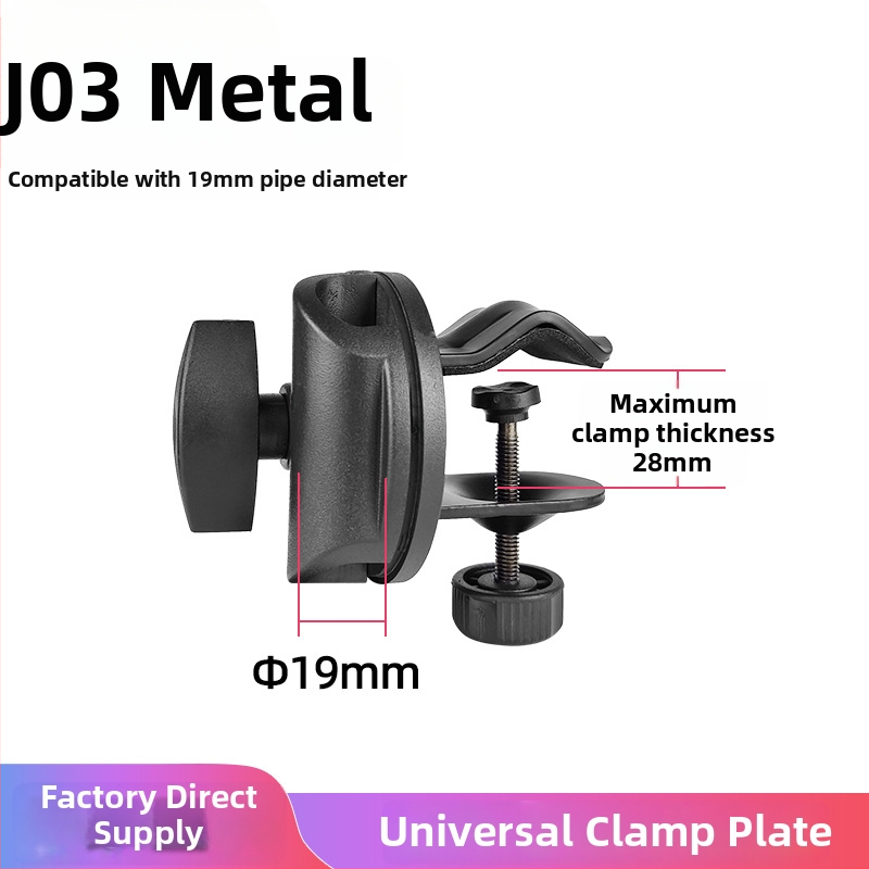 Suport fotografic pentru masă și podea – construcție din plastic și metal, sarcină maximă 6–10 kg, compatibil cu suporturi de podea și masă