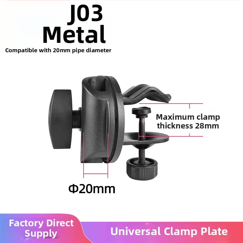 Suport fotografic pentru masă și podea – construcție din plastic și metal, sarcină maximă 6–10 kg, compatibil cu suporturi de podea și masă