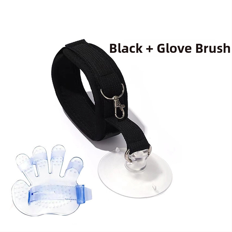 Kaķa vannas piesaistes līdzeklis ar anti-skrāpējošu kakla auklu – Zīmols Unique; Kategorija: Citas tīrīšanas un skaistumkopšanas preces; Piemērots: kaķiem