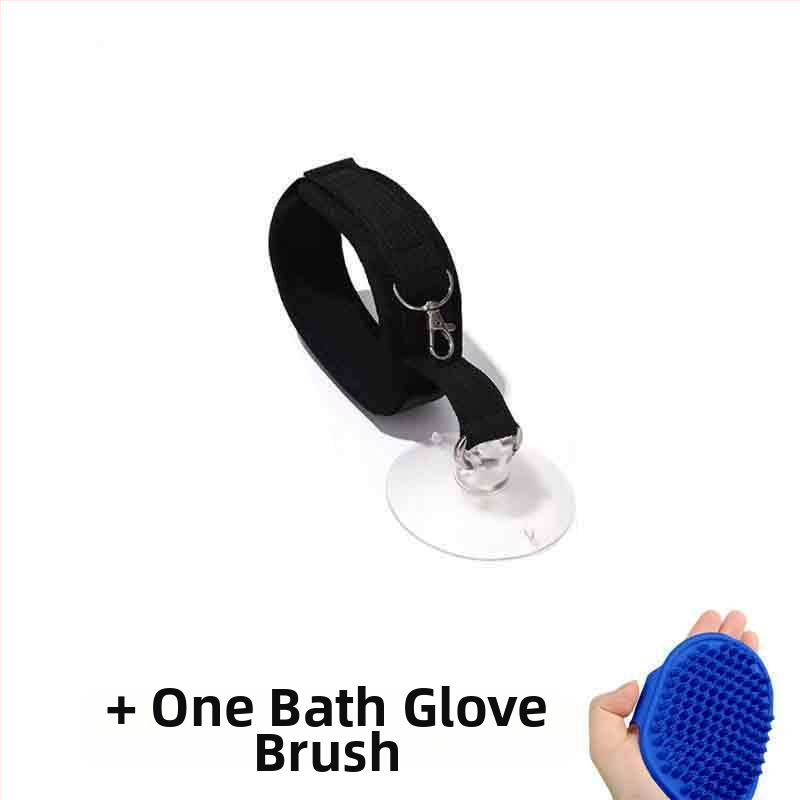 Kaķa vannas piesaistes līdzeklis ar anti-skrāpējošu kakla auklu – Zīmols Unique; Kategorija: Citas tīrīšanas un skaistumkopšanas preces; Piemērots: kaķiem