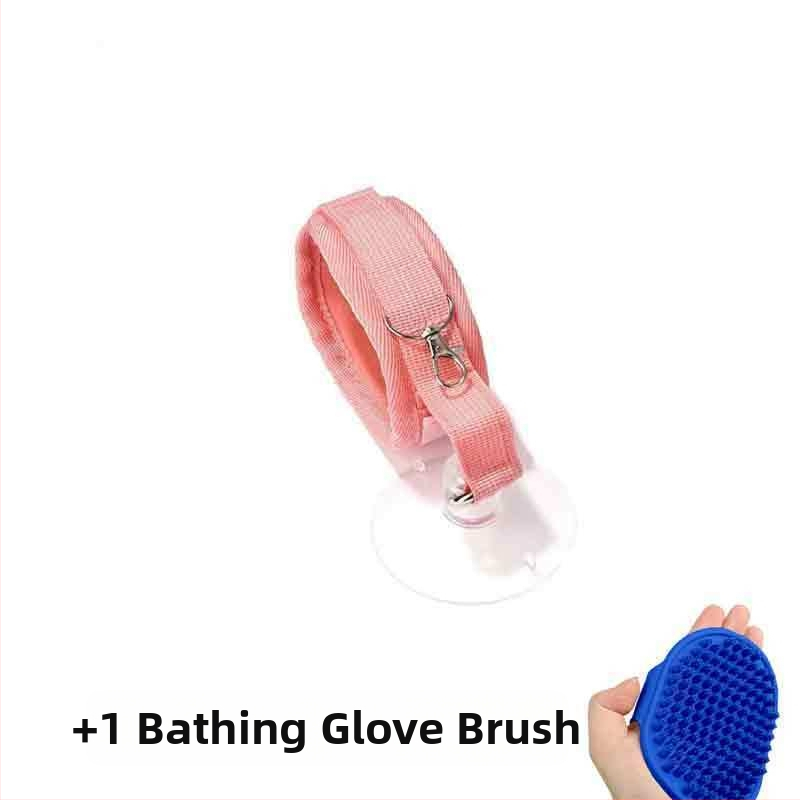 Kaķa vannas piesaistes līdzeklis ar anti-skrāpējošu kakla auklu – Zīmols Unique; Kategorija: Citas tīrīšanas un skaistumkopšanas preces; Piemērots: kaķiem