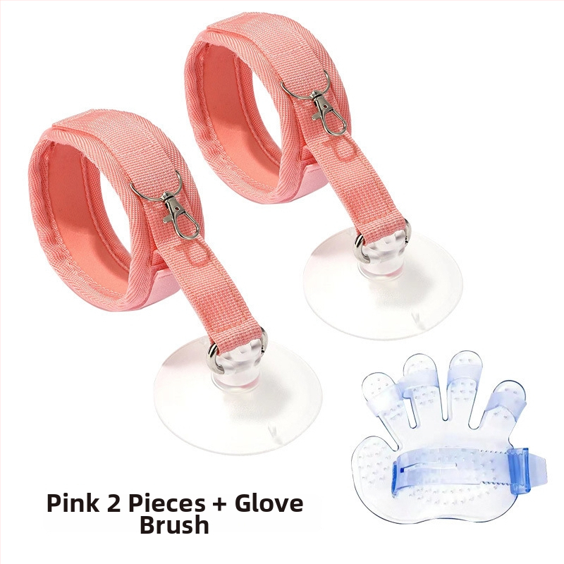 Kaķa vannas piesaistes līdzeklis ar anti-skrāpējošu kakla auklu – Zīmols Unique; Kategorija: Citas tīrīšanas un skaistumkopšanas preces; Piemērots: kaķiem