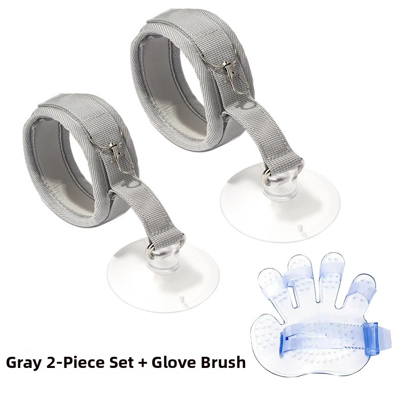 Kaķa vannas piesaistes līdzeklis ar anti-skrāpējošu kakla auklu – Zīmols Unique; Kategorija: Citas tīrīšanas un skaistumkopšanas preces; Piemērots: kaķiem