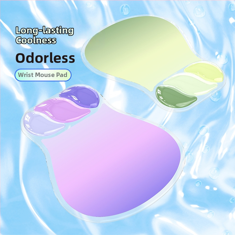 Podložka pod myš s opierkou zápästia, Water drop wristband model, gumová podložka, tlač termotransferom