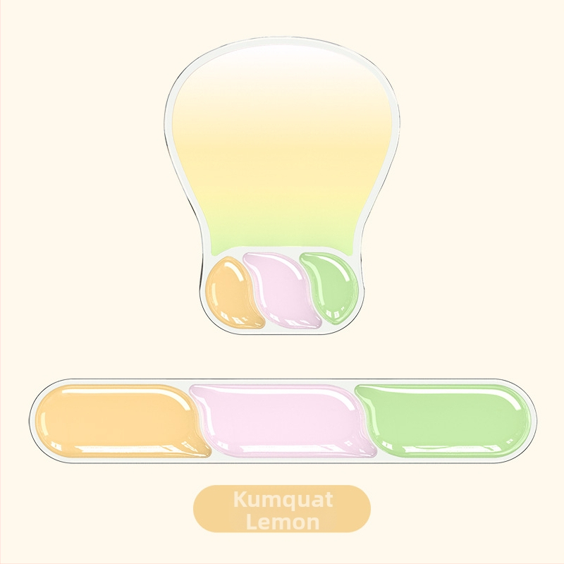 Podložka pod myš s opierkou zápästia, Water drop wristband model, gumová podložka, tlač termotransferom