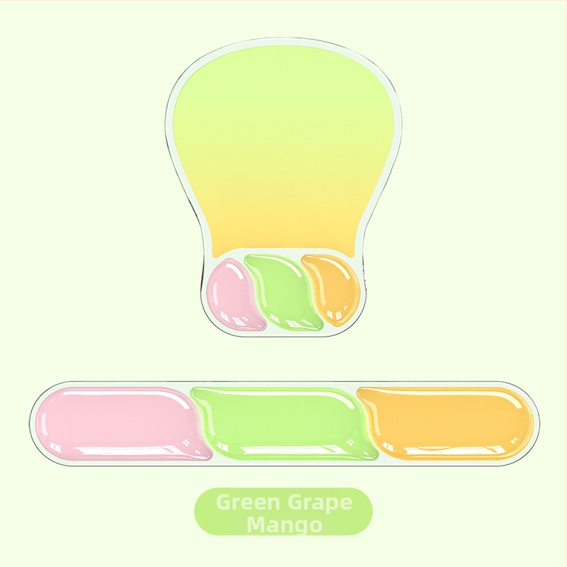 Podložka pod myš s opierkou zápästia, Water drop wristband model, gumová podložka, tlač termotransferom