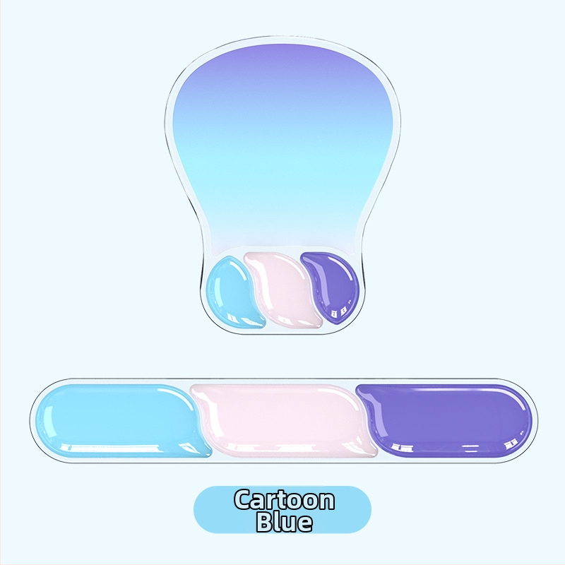 Podložka pod myš s opierkou zápästia, Water drop wristband model, gumová podložka, tlač termotransferom