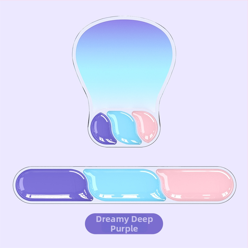 Podložka pod myš s opierkou zápästia, Water drop wristband model, gumová podložka, tlač termotransferom