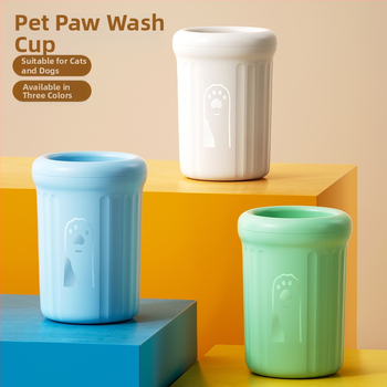 Cana automată de spălat lăbuțe pentru câini, din plastic, brand Wood ding ding, ambalaj de 20 bucăți, potrivit pentru câini