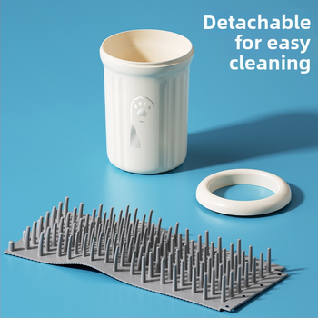 Cana automată de spălat lăbuțe pentru câini, din plastic, brand Wood ding ding, ambalaj de 20 bucăți, potrivit pentru câini