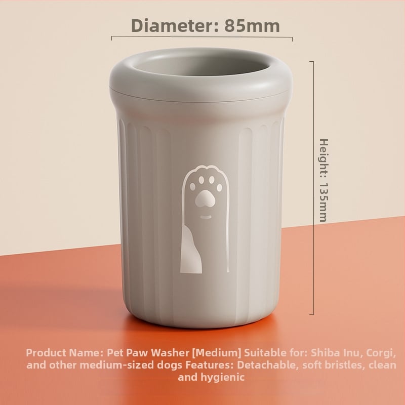 Cana automată de spălat lăbuțe pentru câini, din plastic, brand Wood ding ding, ambalaj de 20 bucăți, potrivit pentru câini