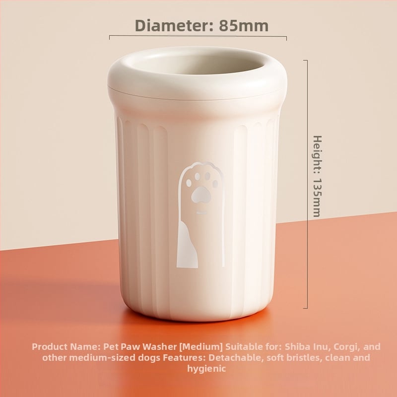 Cana automată de spălat lăbuțe pentru câini, din plastic, brand Wood ding ding, ambalaj de 20 bucăți, potrivit pentru câini