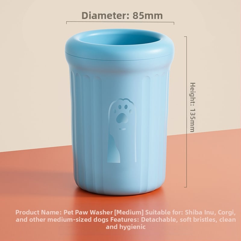 Cana automată de spălat lăbuțe pentru câini, din plastic, brand Wood ding ding, ambalaj de 20 bucăți, potrivit pentru câini