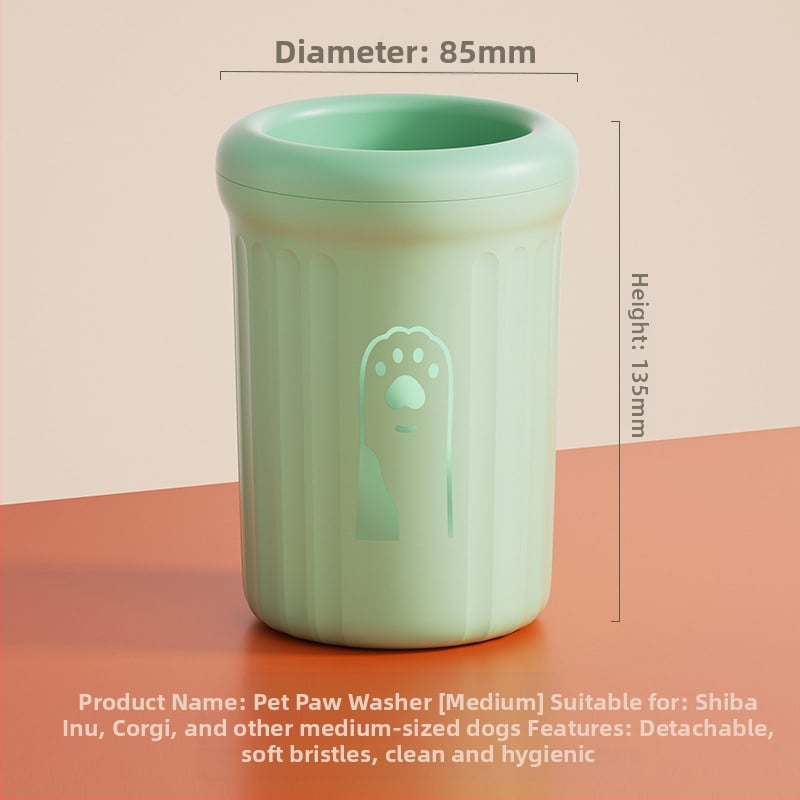 Cana automată de spălat lăbuțe pentru câini, din plastic, brand Wood ding ding, ambalaj de 20 bucăți, potrivit pentru câini