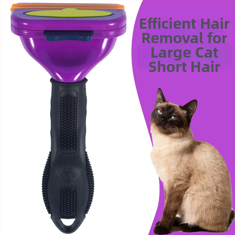 TYRONE Pieptene cu ace pentru pisici și câini — oțel inoxidabil, instrument de îngrijire a blănii, elimină păr liber