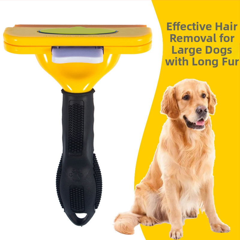 TYRONE Pieptene cu ace pentru pisici și câini — oțel inoxidabil, instrument de îngrijire a blănii, elimină păr liber