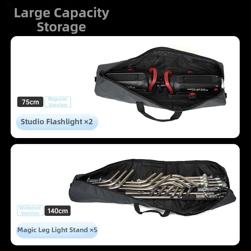 Statiivikott ja lamp-stendi kott, uuendatud paksenenud ja laiem dizain, suur maht, Oxford kangas
