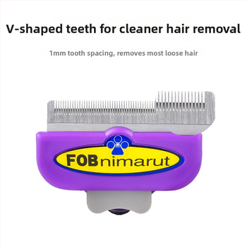 Pieptene din oțel inoxidabil pentru câini, Dot, 60 buc