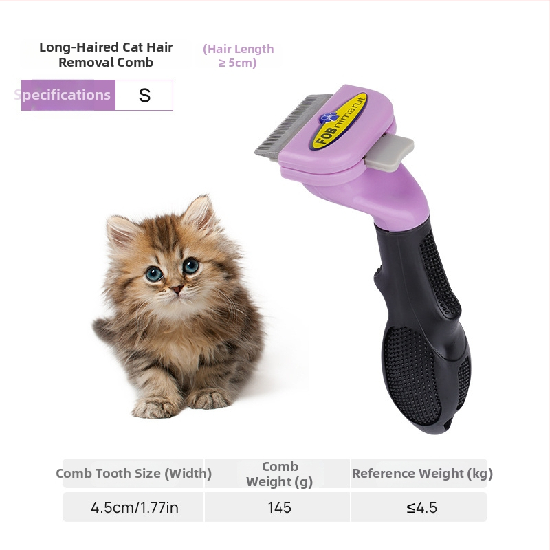 Pieptene din oțel inoxidabil pentru câini, Dot, 60 buc