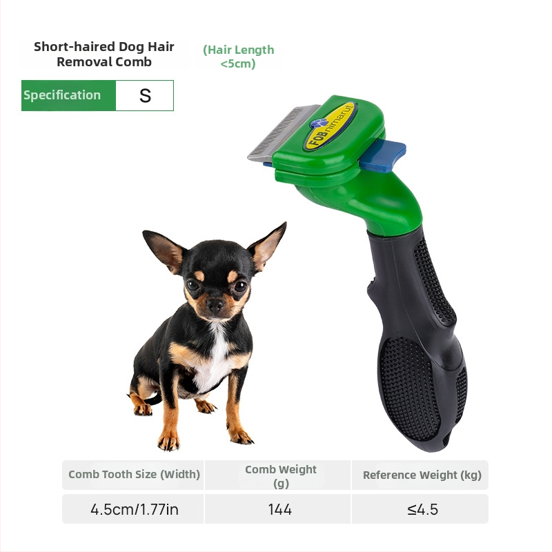 Pieptene din oțel inoxidabil pentru câini, Dot, 60 buc