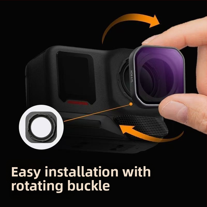 Set filtrov pre športovú kameru ShadowStone 360Acepro2: CPL polarizovaný filter, ND8/ND16/ND32 filtre, silikonová konštrukcia