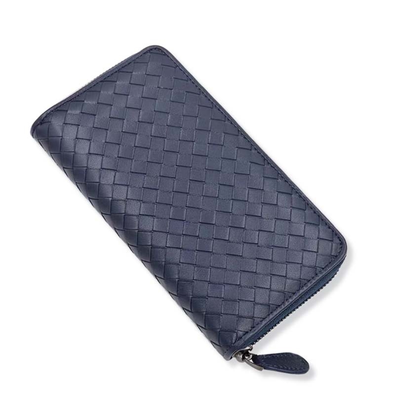 Kožni dugi novčanik, ručno tkan ovčja koža, velika kapaciteta, zatvarač, unisex, klasična držač kartica