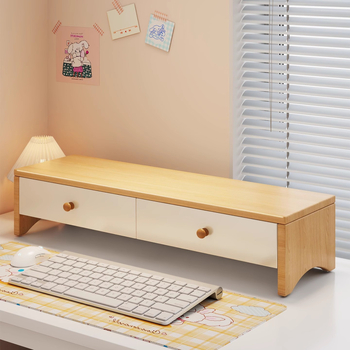 Θέση/στήριγμα οθόνης υπολογιστή για γραφείο με συρτάρι и σχάρα ψύξης, υλικό: πλάκα πυκνότητας, συμβατό με επιτραπέζιο display/laptop, μοντέλο 2318302296245701760, επιτραπέζιο σχέδιο, μάρκα Mugg