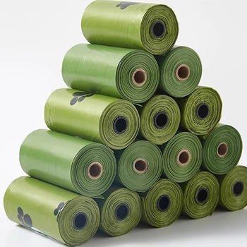 Σκούπα αποβλήτων σκύλου σε συσκευασία – παχύτερη, πλήρως αποικοδομήσιμη κατασκευή, τύπος ρολού, υλικό EPA, με βιοδιασπώμενες σακούλες