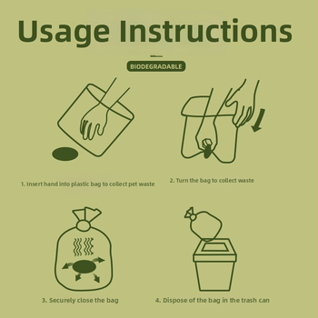 Σκούπα αποβλήτων σκύλου σε συσκευασία – παχύτερη, πλήρως αποικοδομήσιμη κατασκευή, τύπος ρολού, υλικό EPA, με βιοδιασπώμενες σακούλες